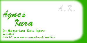 agnes kura business card